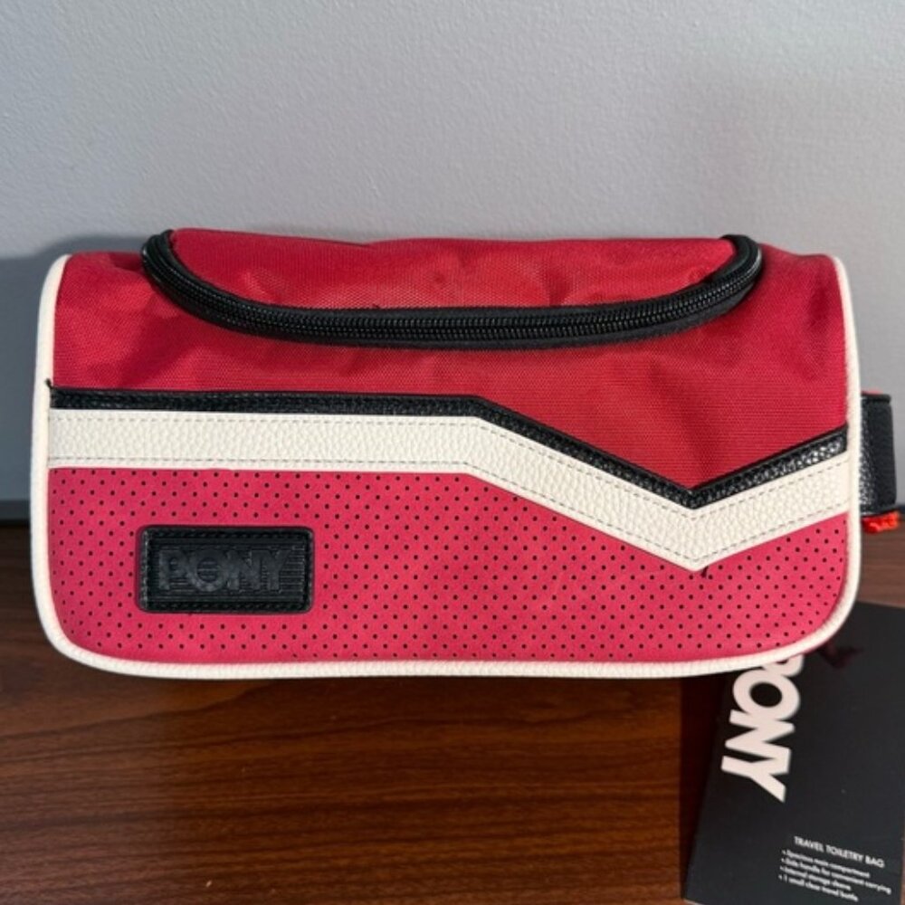 PONY Travel Collection Toiletry Bag | Red | NWT